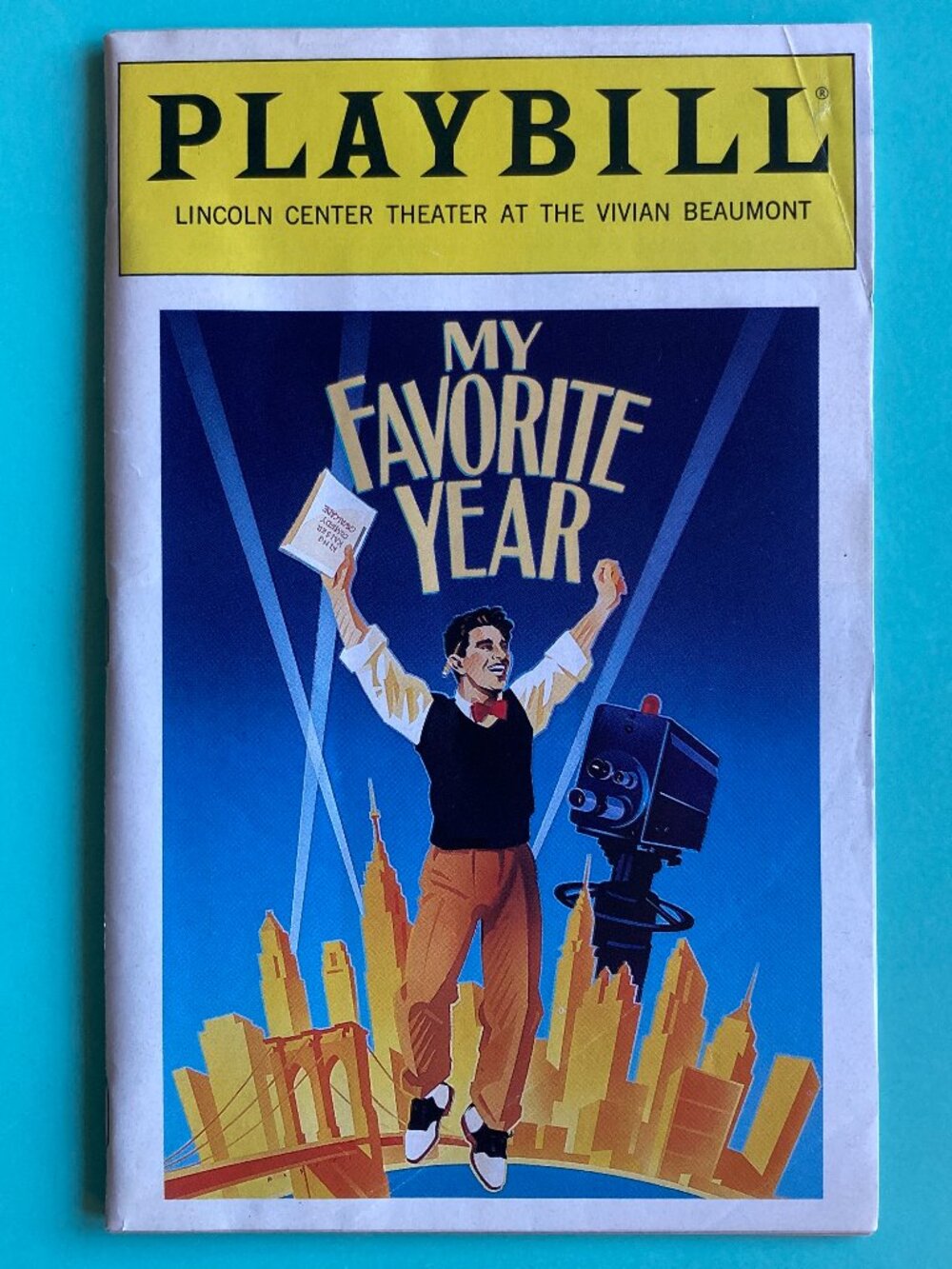 Playbill MY FAVORITE YEAR TIM CURRY ANDREA MARTIN LAINIE KAZAN EVAN PAPPAS 1993